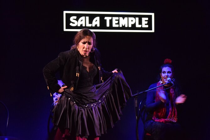 Entrance to the Flamenco Temple Room in Madrid with Tapas Option - Seating close to the stage: thrill vs visibility