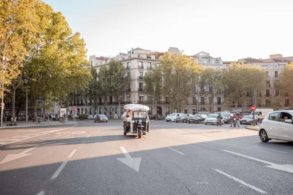 Madrid: Private City Tour by Eco Tuk Tuk - Price and value for a private electric tuk-tuk (up to 4)