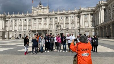 Madrid: Royal Palace Entry Ticket and Small Group Tour - Entering the Royal Palace with separate access and a radio system