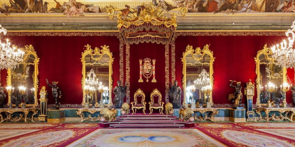 Madrid: Royal Palace Guided Tour with Entry Ticket - The main staircase and ceremonial halls